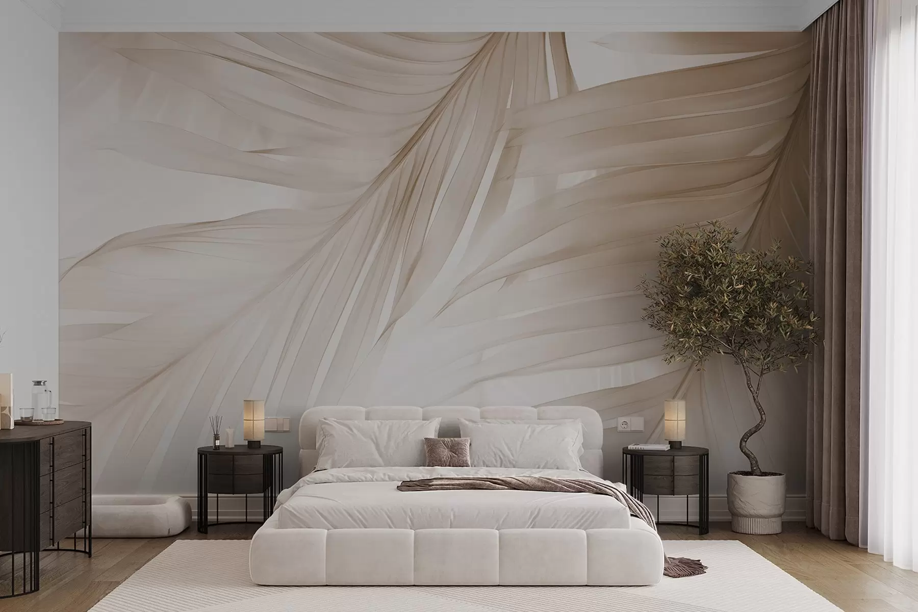 Papier peint Feuilles de fougère w04727