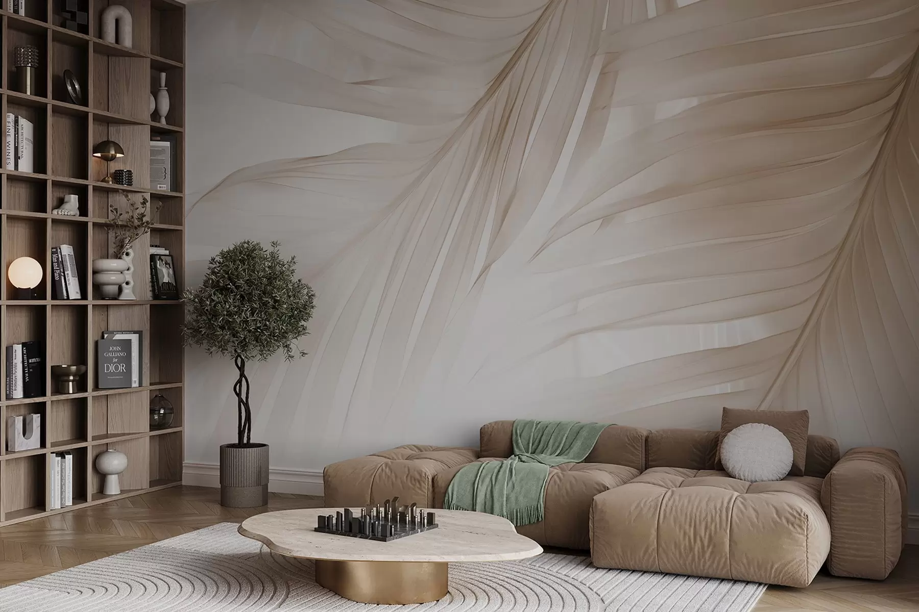 Papier peint Feuilles de fougère w04727