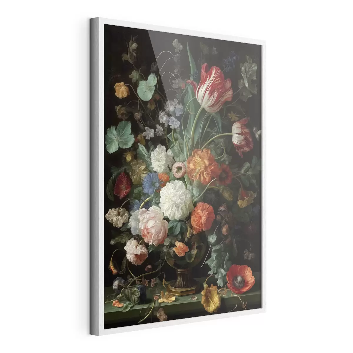 Poster Composition florale dans le style des natures mortes anciennes f46145