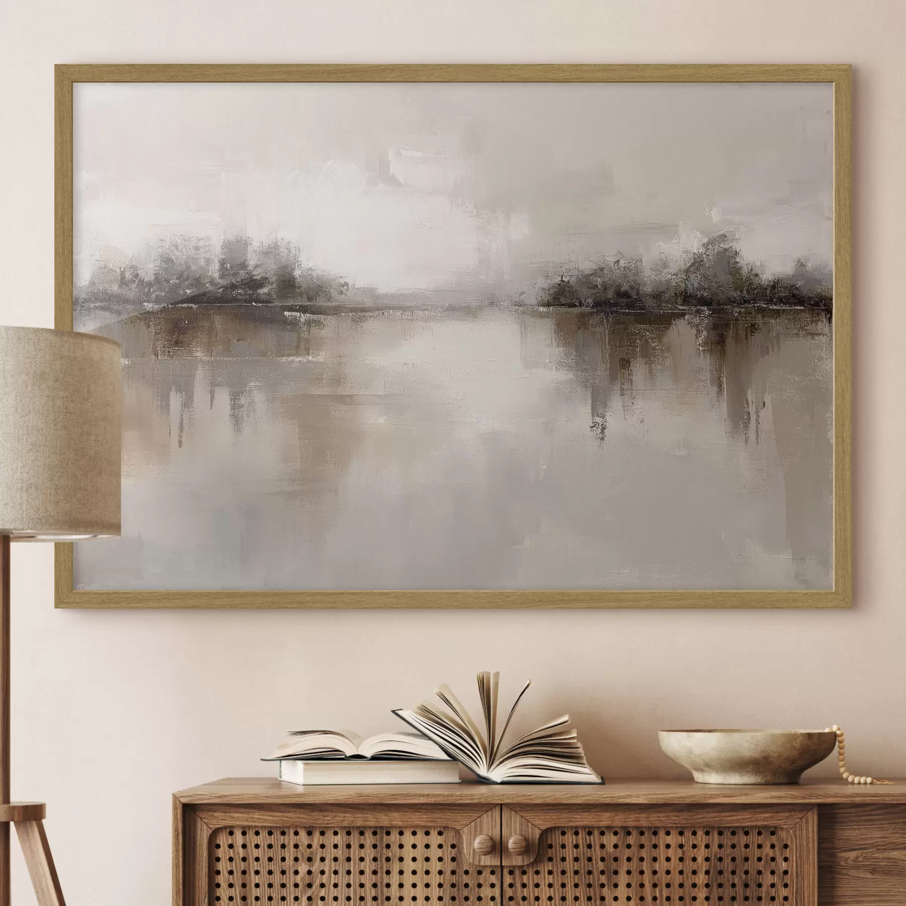 Papier peint Rives d’un lac paisible f46158