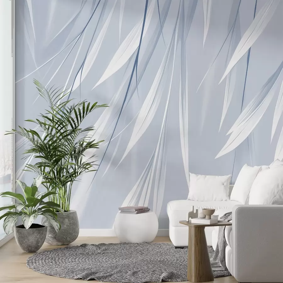 Papier peint Feuilles fines suspendues w04703v2