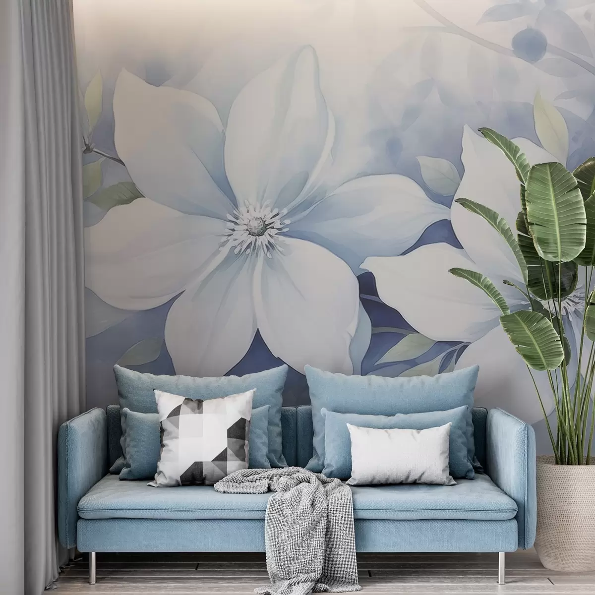 Papier peint Fleurs w04714