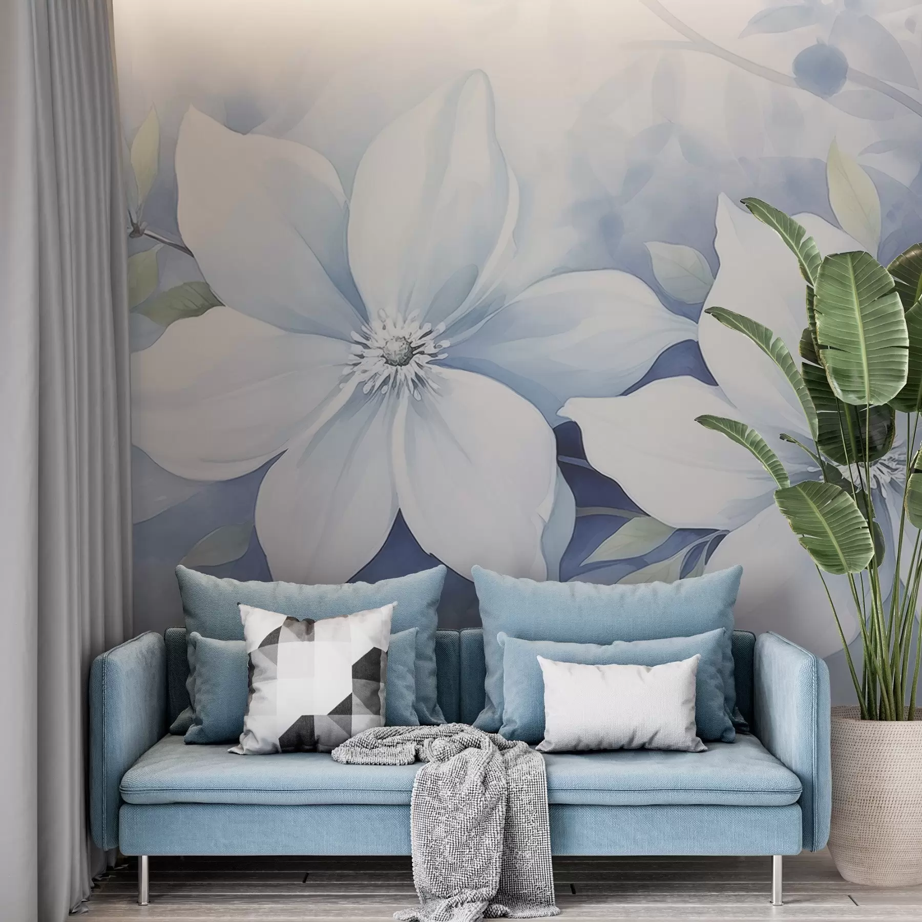 Papier peint Fleurs w04714