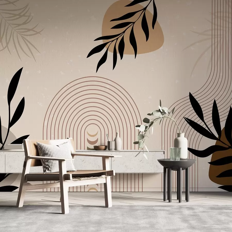 Papier peint Résumé avec des plantes w04745