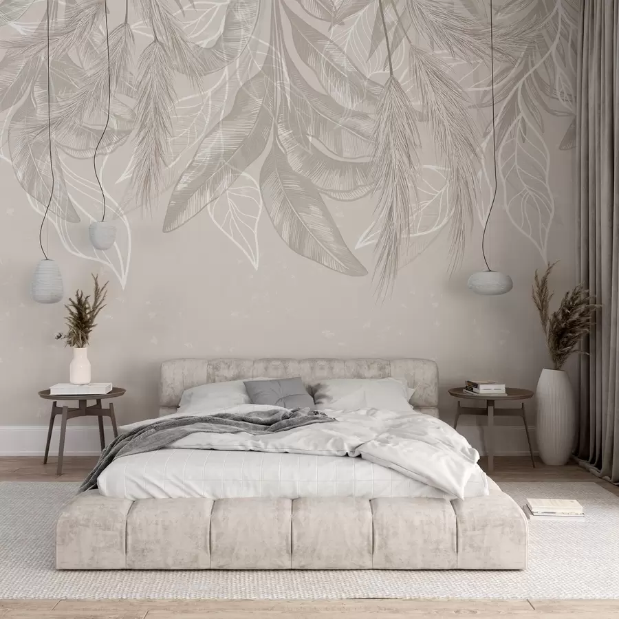 Papier peint Feuilles suspendues w04747