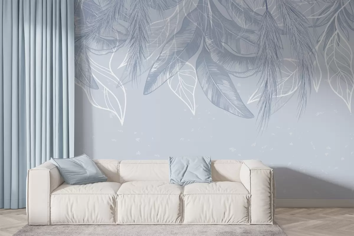 Papier peint Feuilles suspendues w04747v1