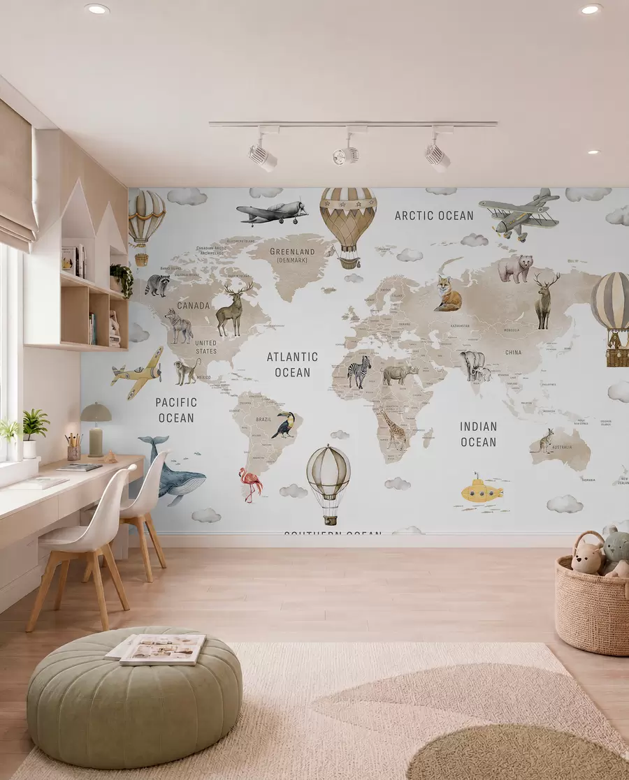 Papier peint Atlas animalier beige c00001env2