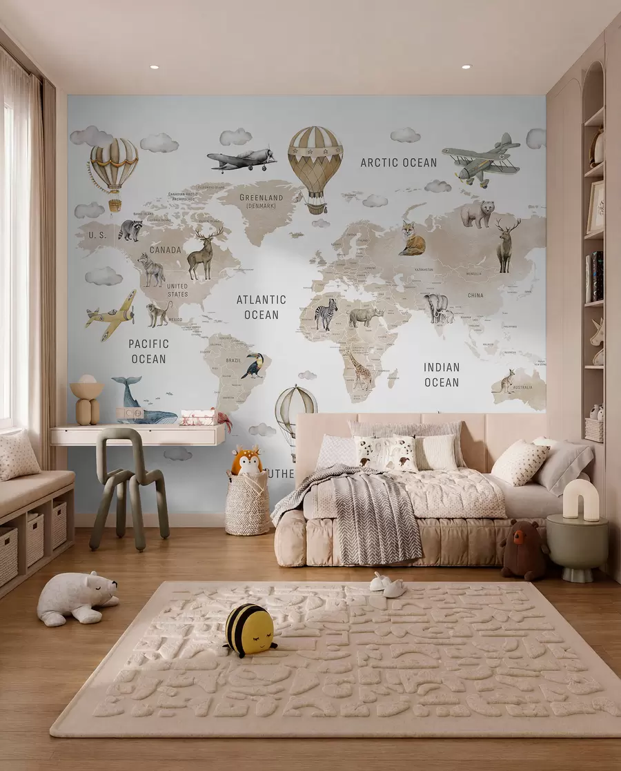 Papier peint Atlas animalier beige c00001env2
