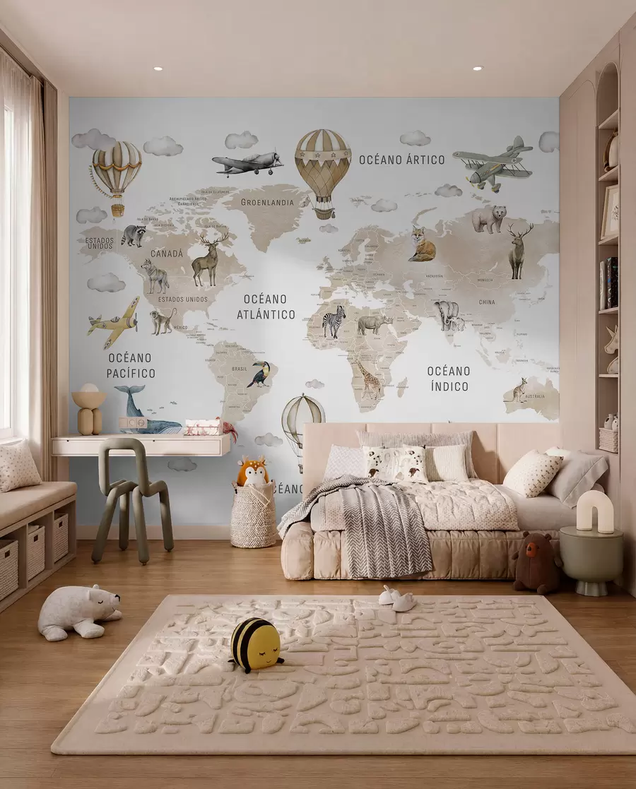 Papier peint Atlas beige en espagnol c00001esv2