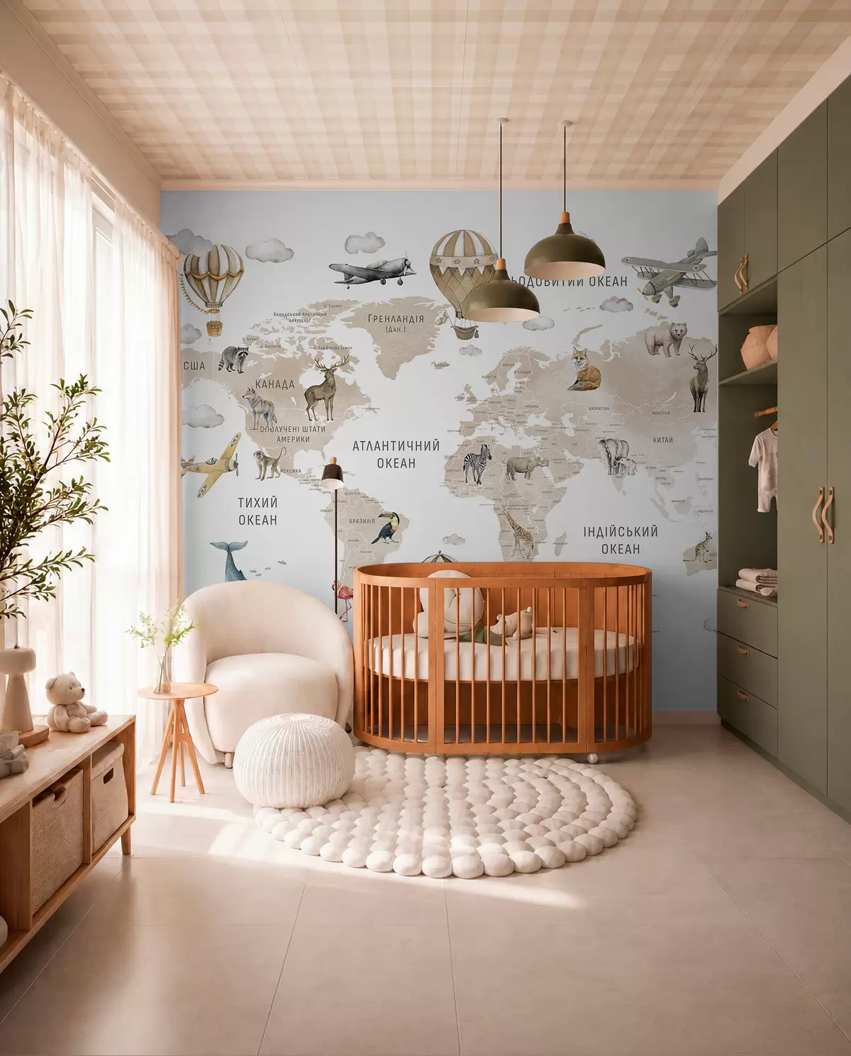 Papier peint Atlas beige en ukrainien c00001ukv2