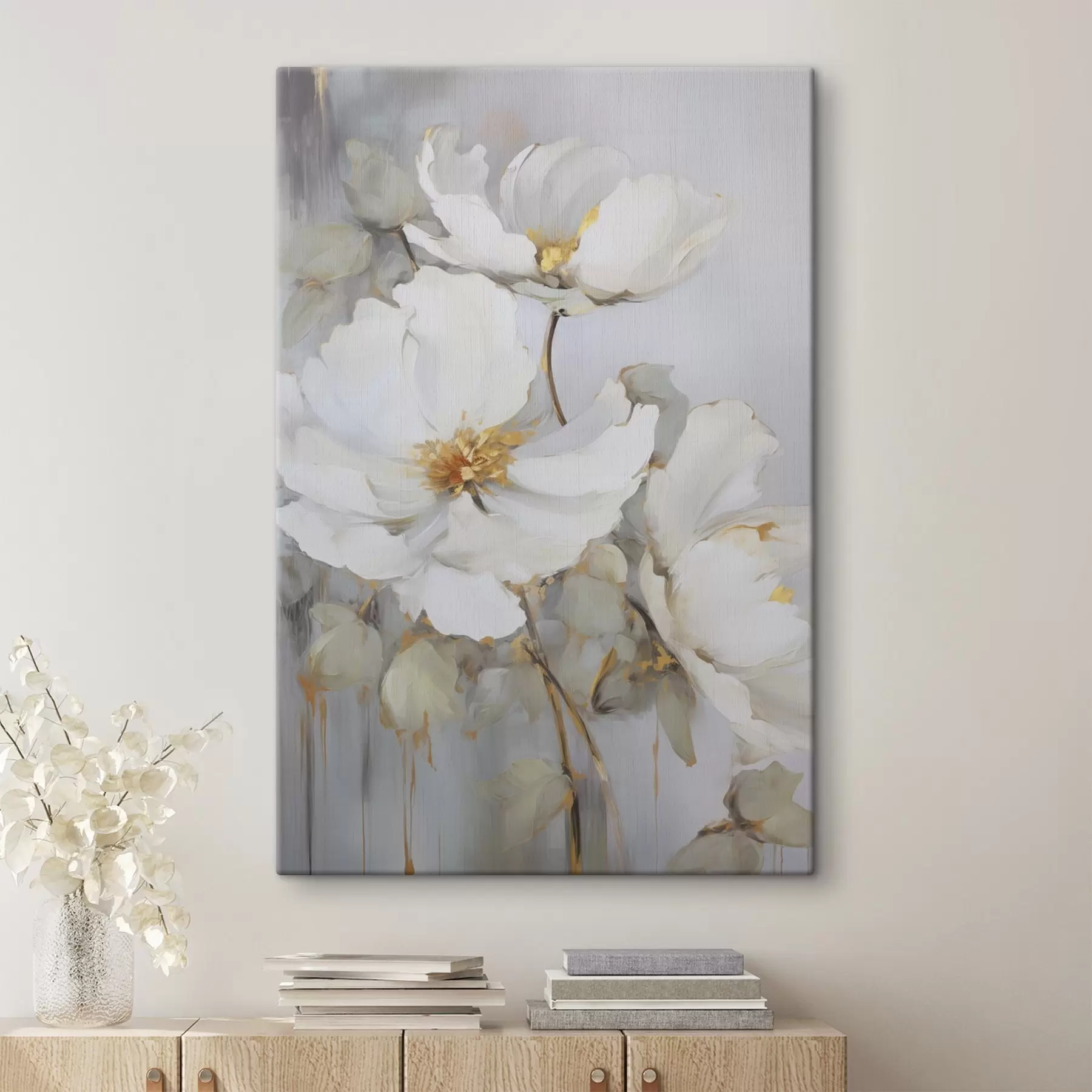 Tableau Fleurs abstraites s46347