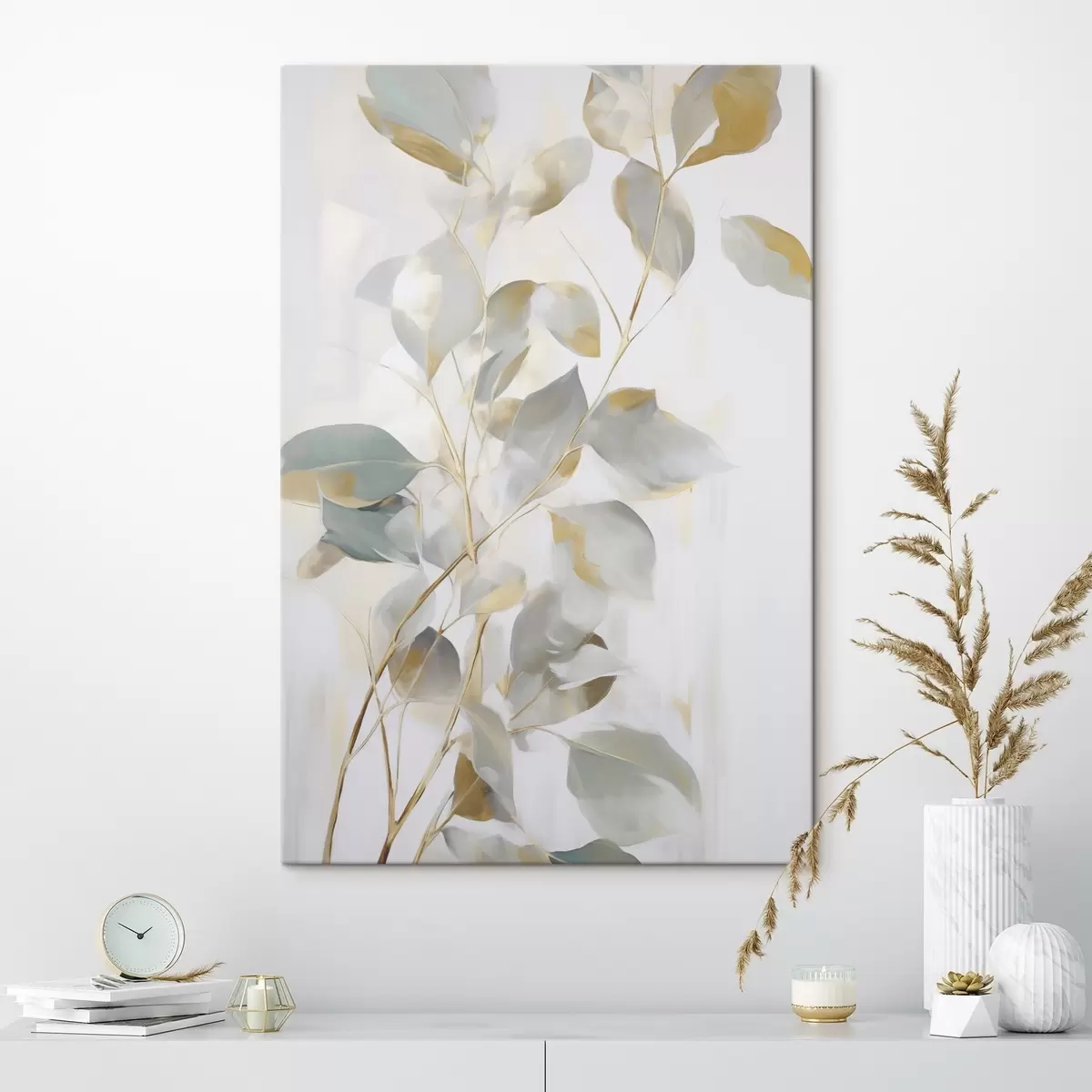 Tableau Feuilles abstraites s46349