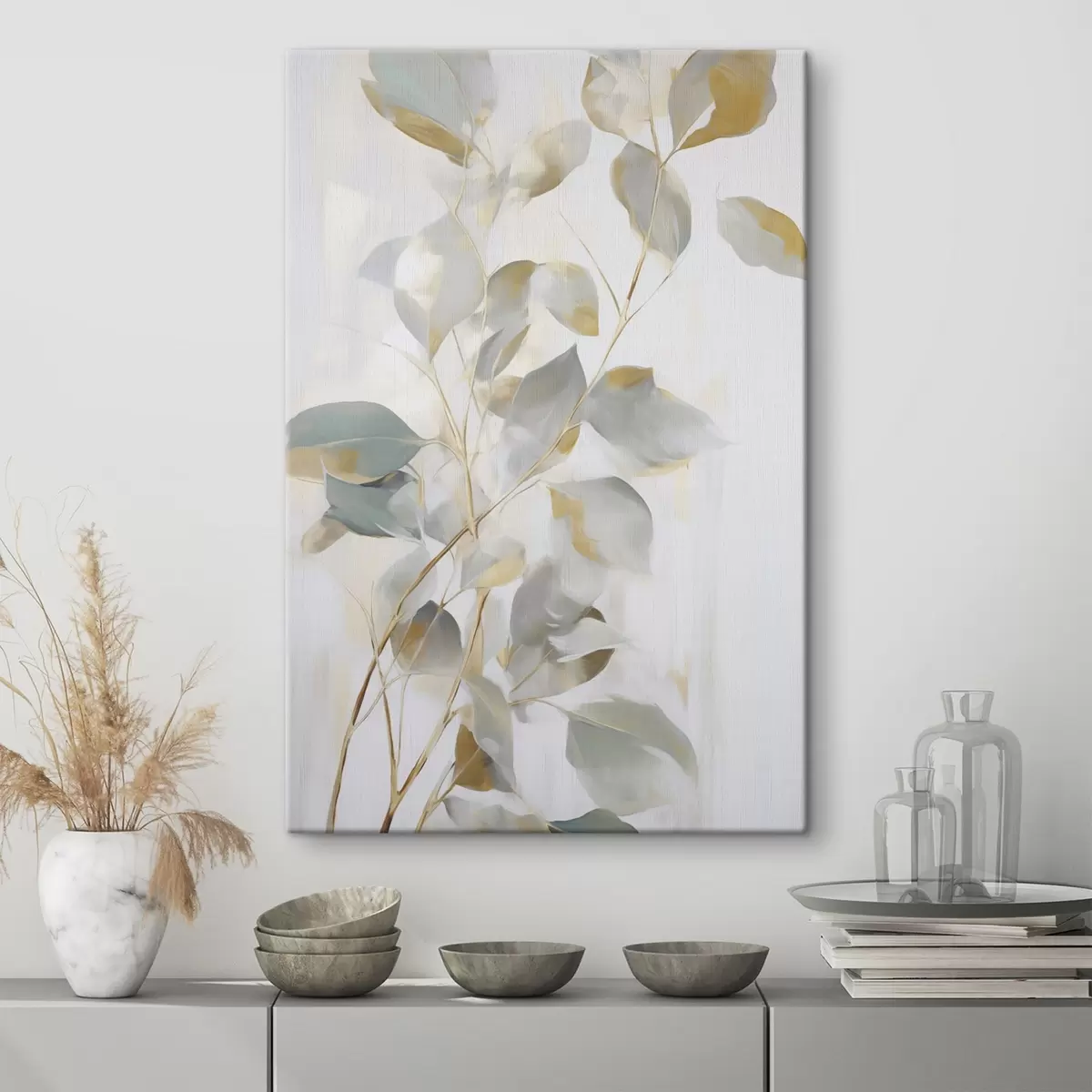 Tableau Feuilles abstraites s46349