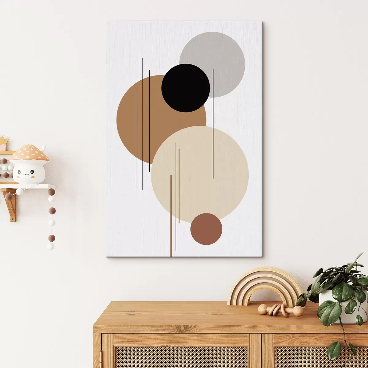 Tableau Composition géométrique abstraite s46351