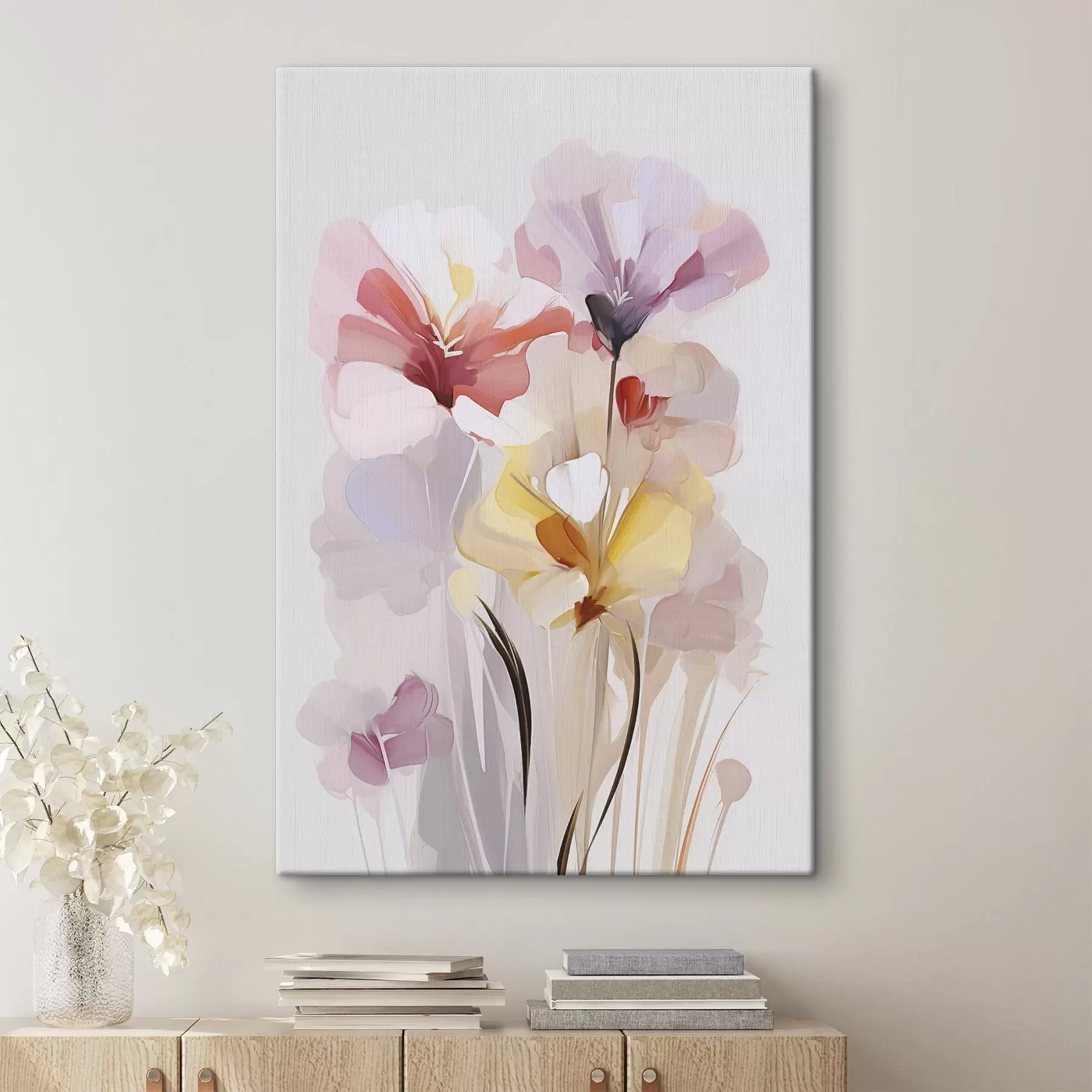 Tableau Bouquet de fleurs abstrait s46354