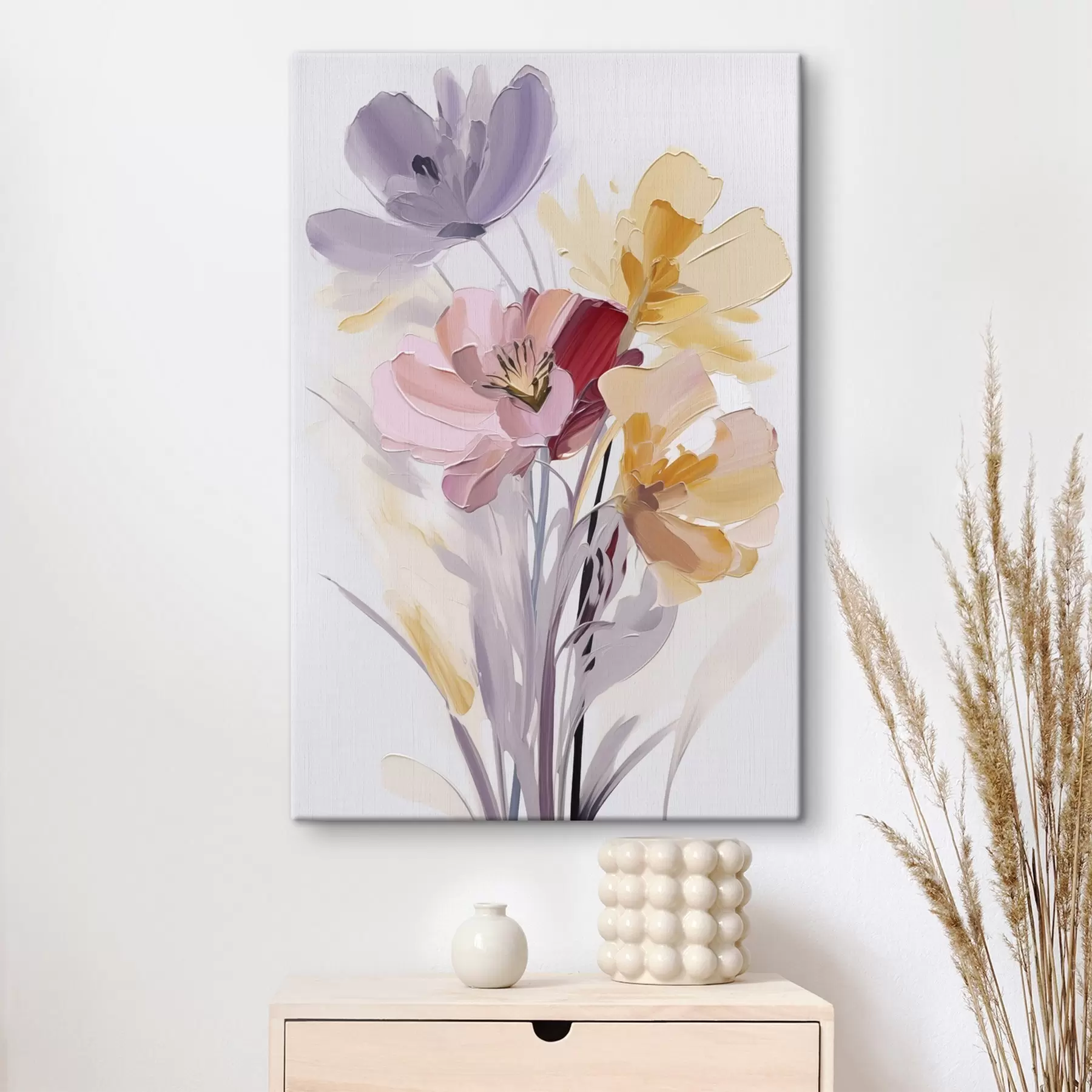 Tableau Bouquet abstrait s46355