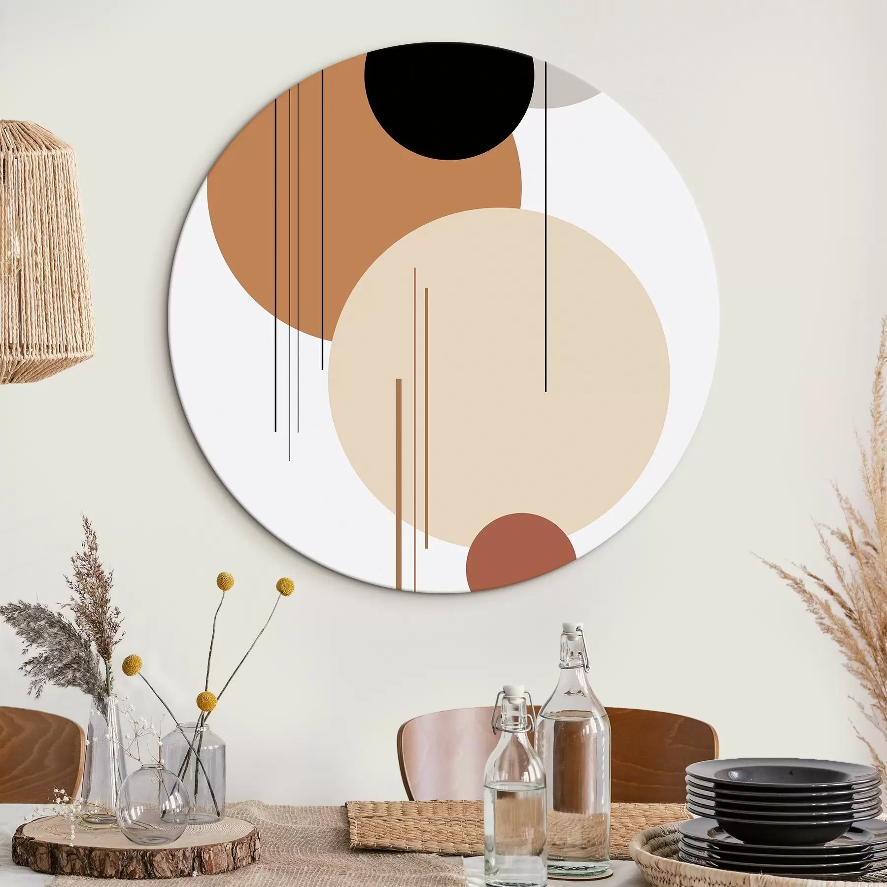 Tableau Composition géométrique abstraite r46351