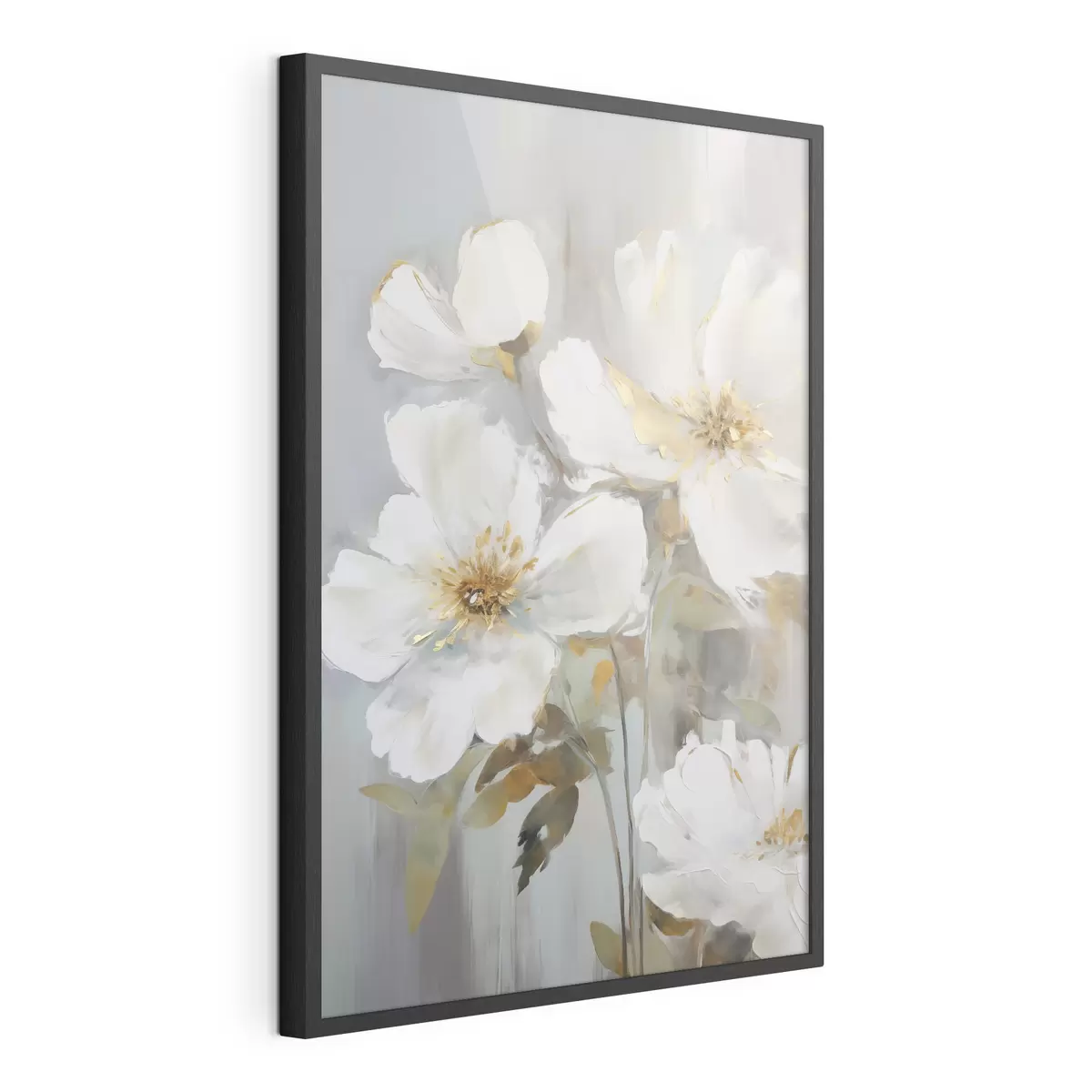 Poster Fleurs abstraites imitation de peinture f46346