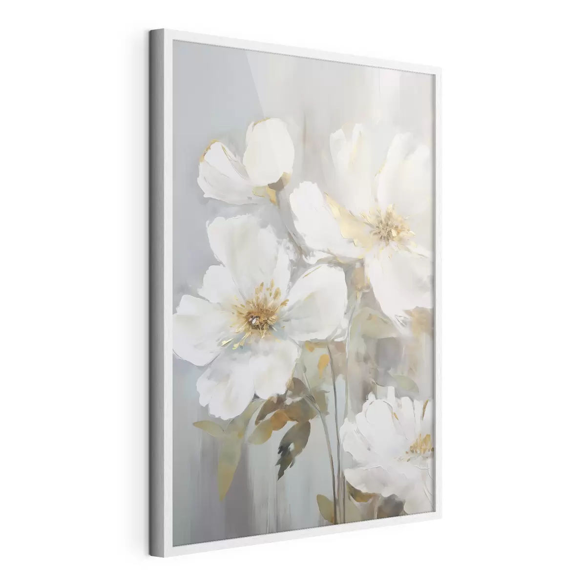 Poster Fleurs abstraites imitation de peinture f46346