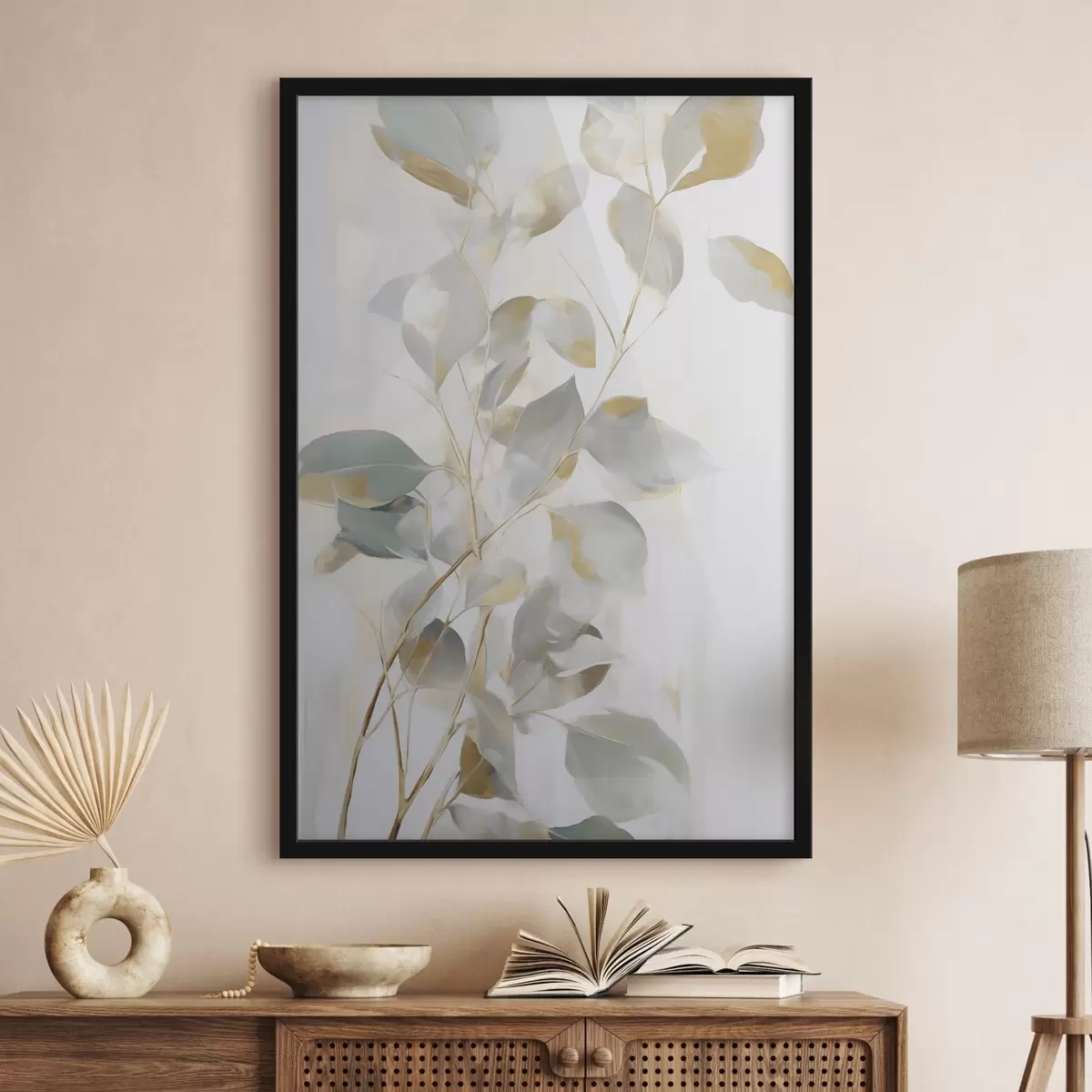 Poster Feuilles abstraites f46349