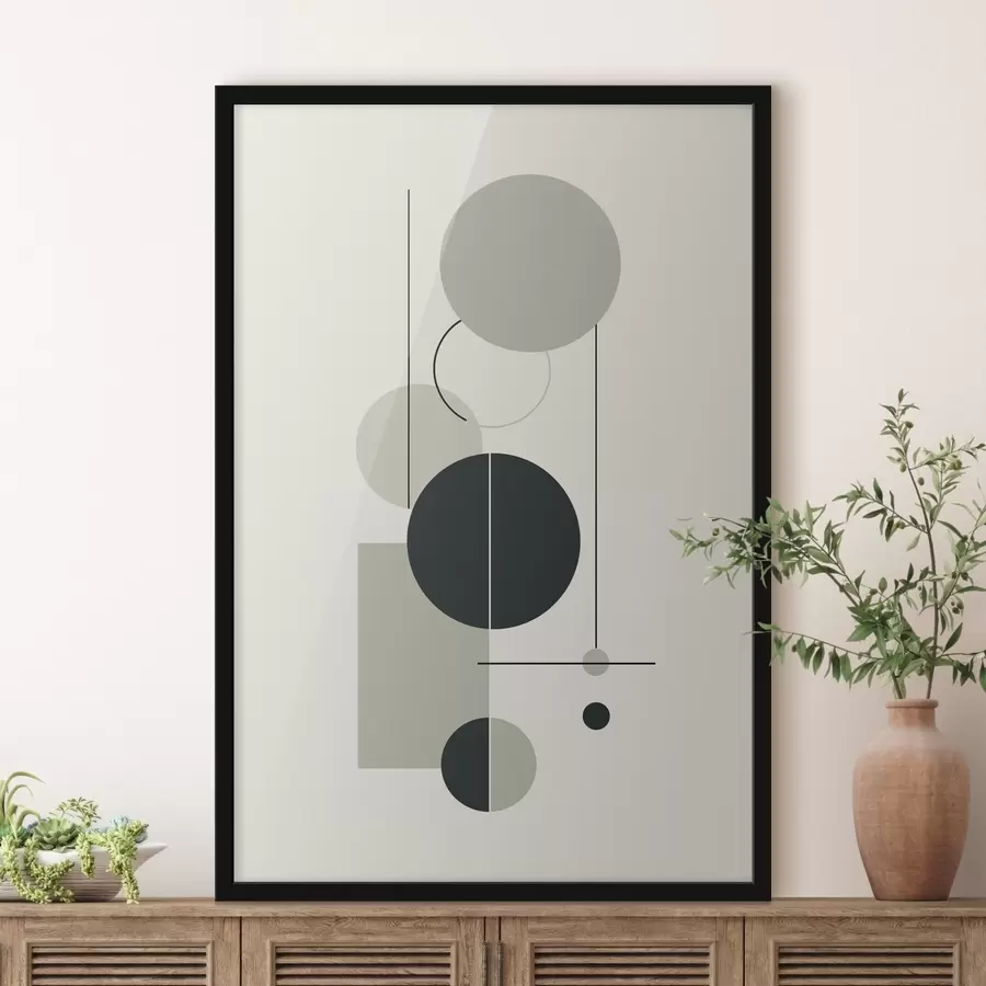 Papier peint Abstraction géométrique minimaliste f46352