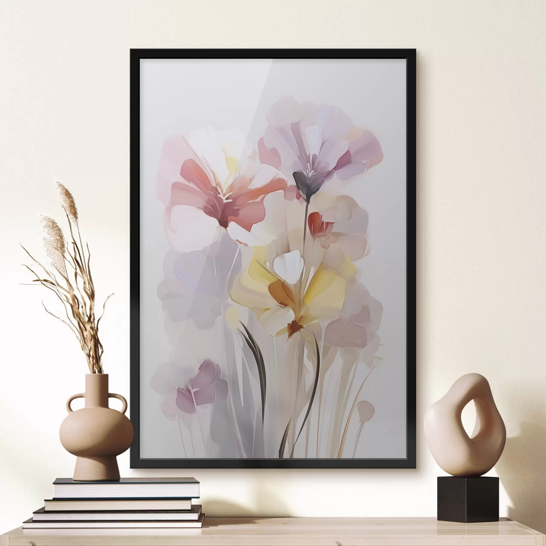 Papier peint Bouquet de fleurs abstrait f46354