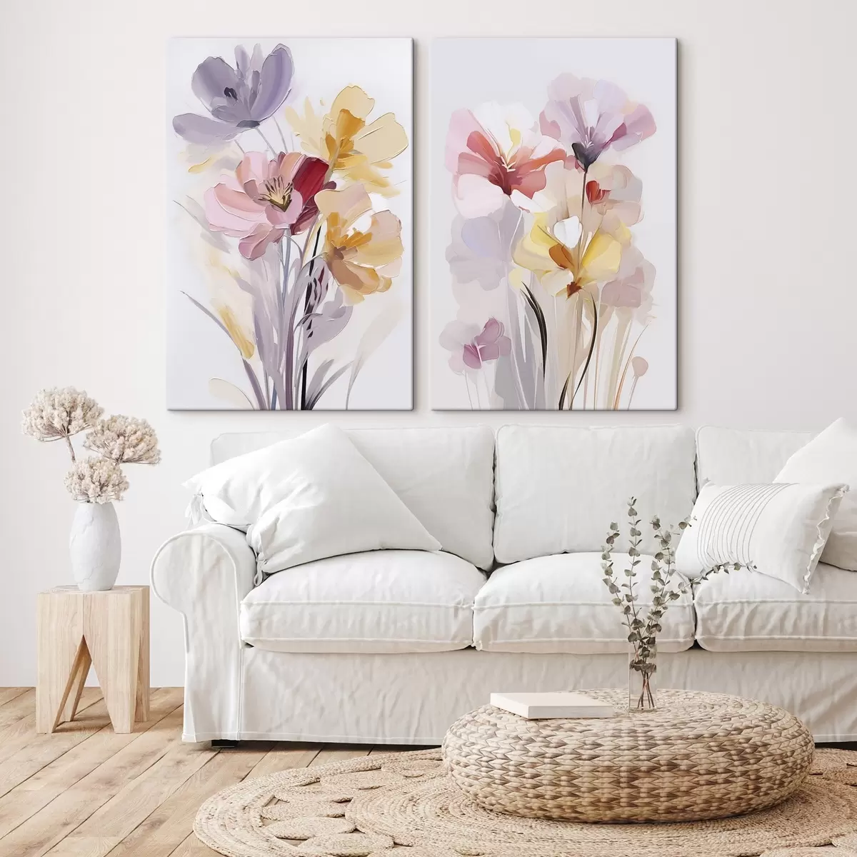 Tableau Bouquet de fleurs abstrait m00910