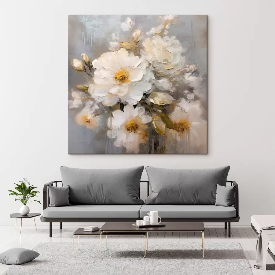Tableau Fleurs abstraites s46265