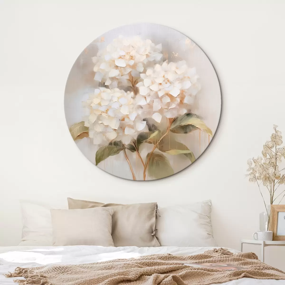 Tableaux rondes Bouquet délicat d'hortensias r46262
