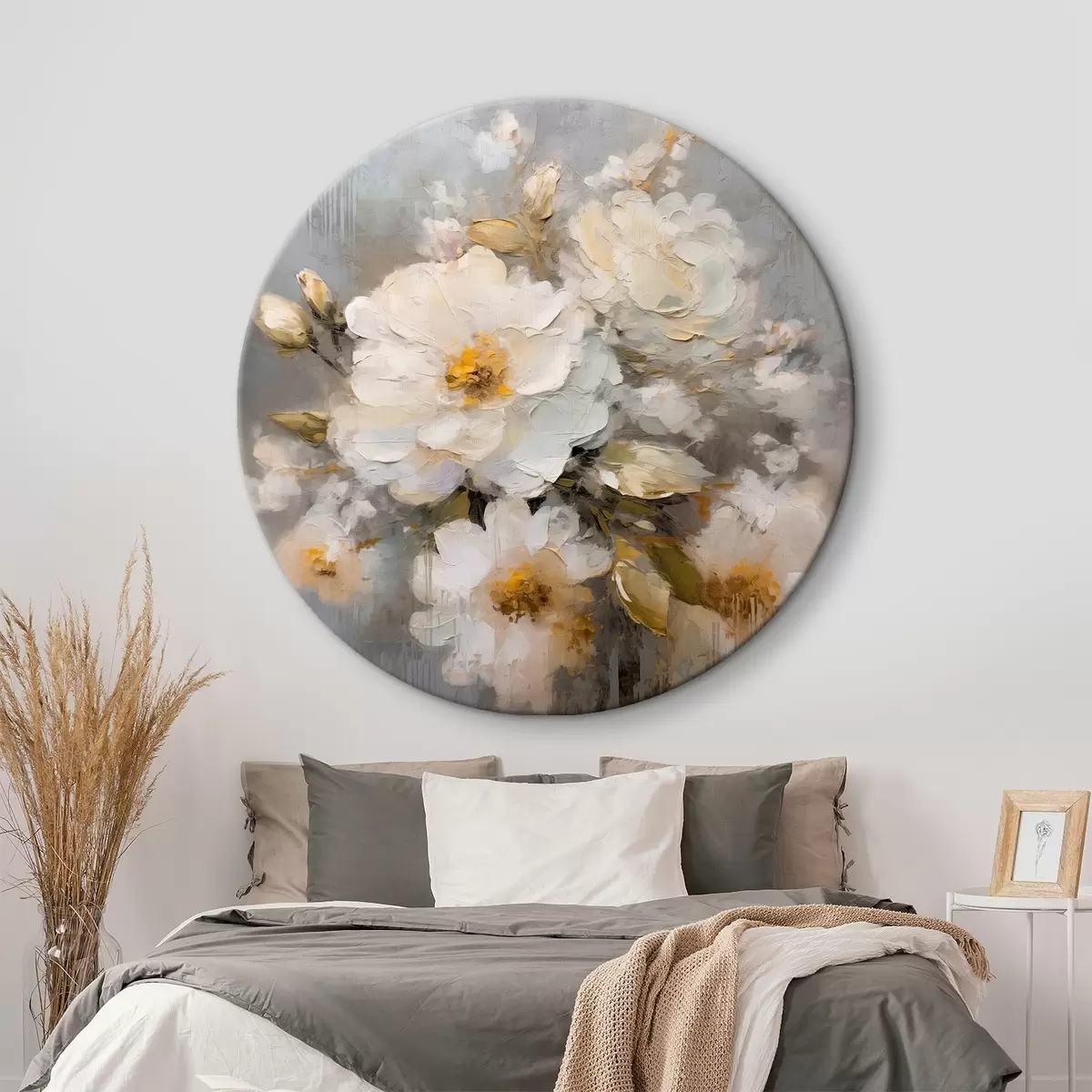 Tableaux rondes Fleurs abstraites r46265