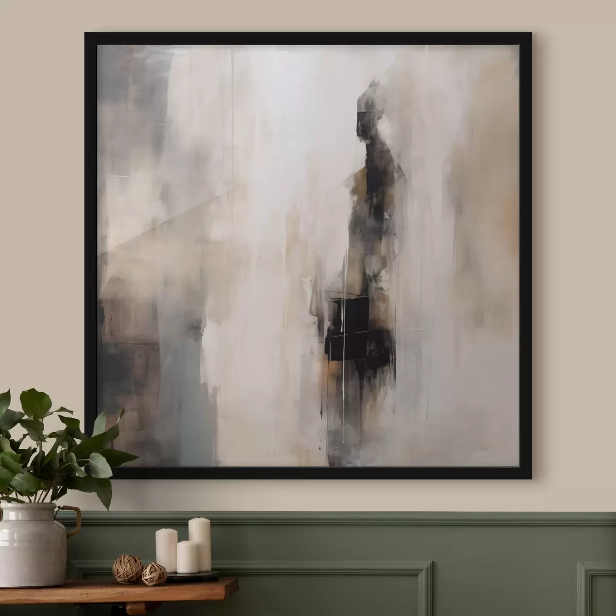 Poster Une figure humaine abstraite f46361