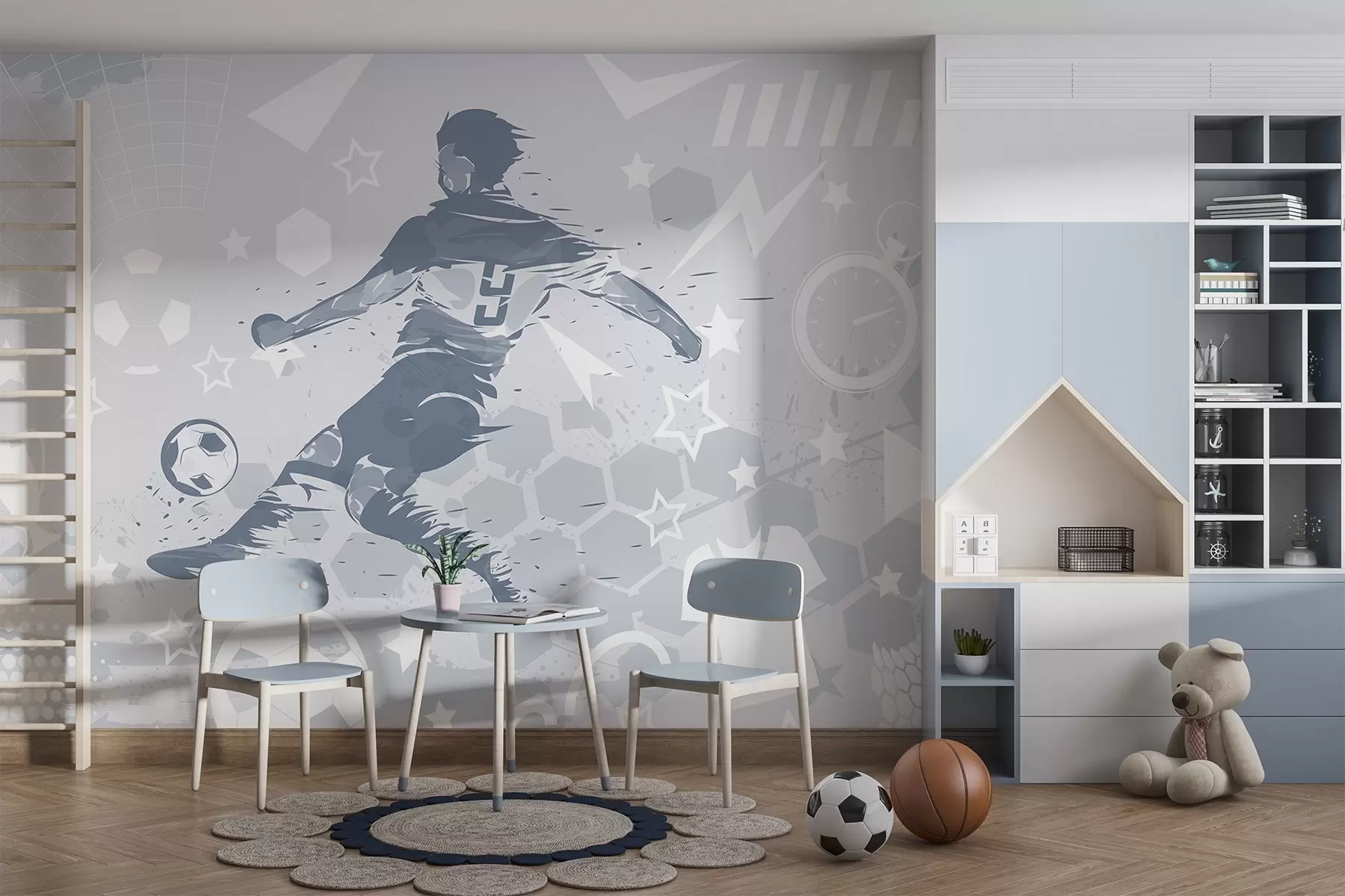 Papier peint Joueur de football, sport w04763v1