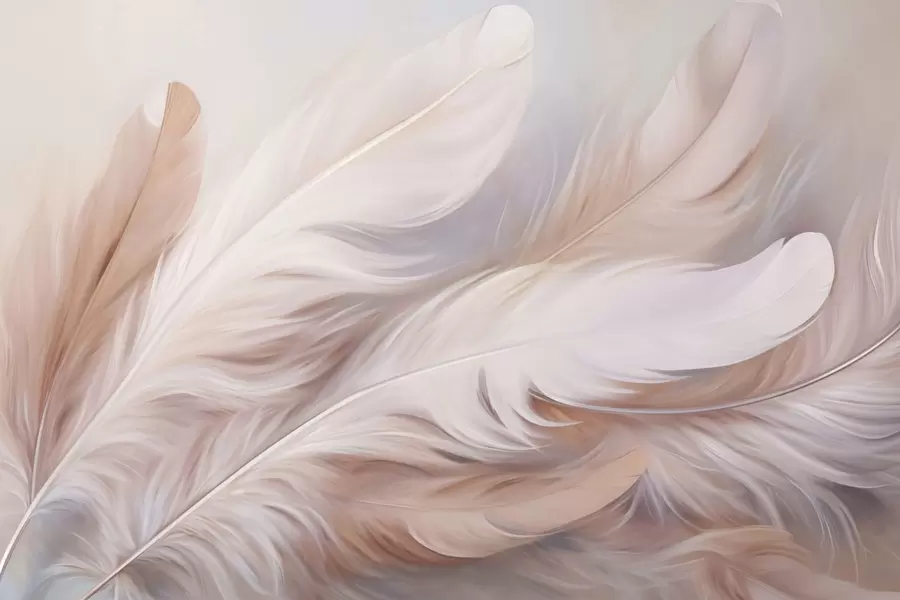 Papier peint Plumes w04775