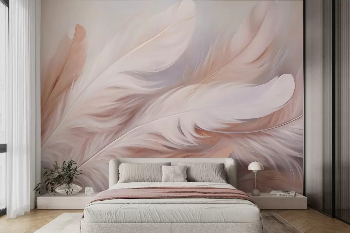 Papier peint Plumes w04775