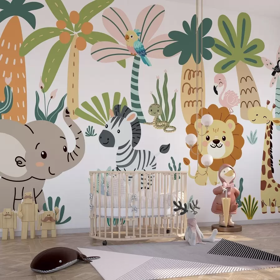 Papier peint Animaux pour enfants w04758