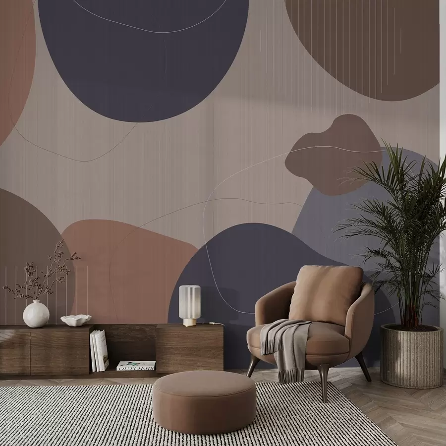 Papier peint Cercles abstraits w04759