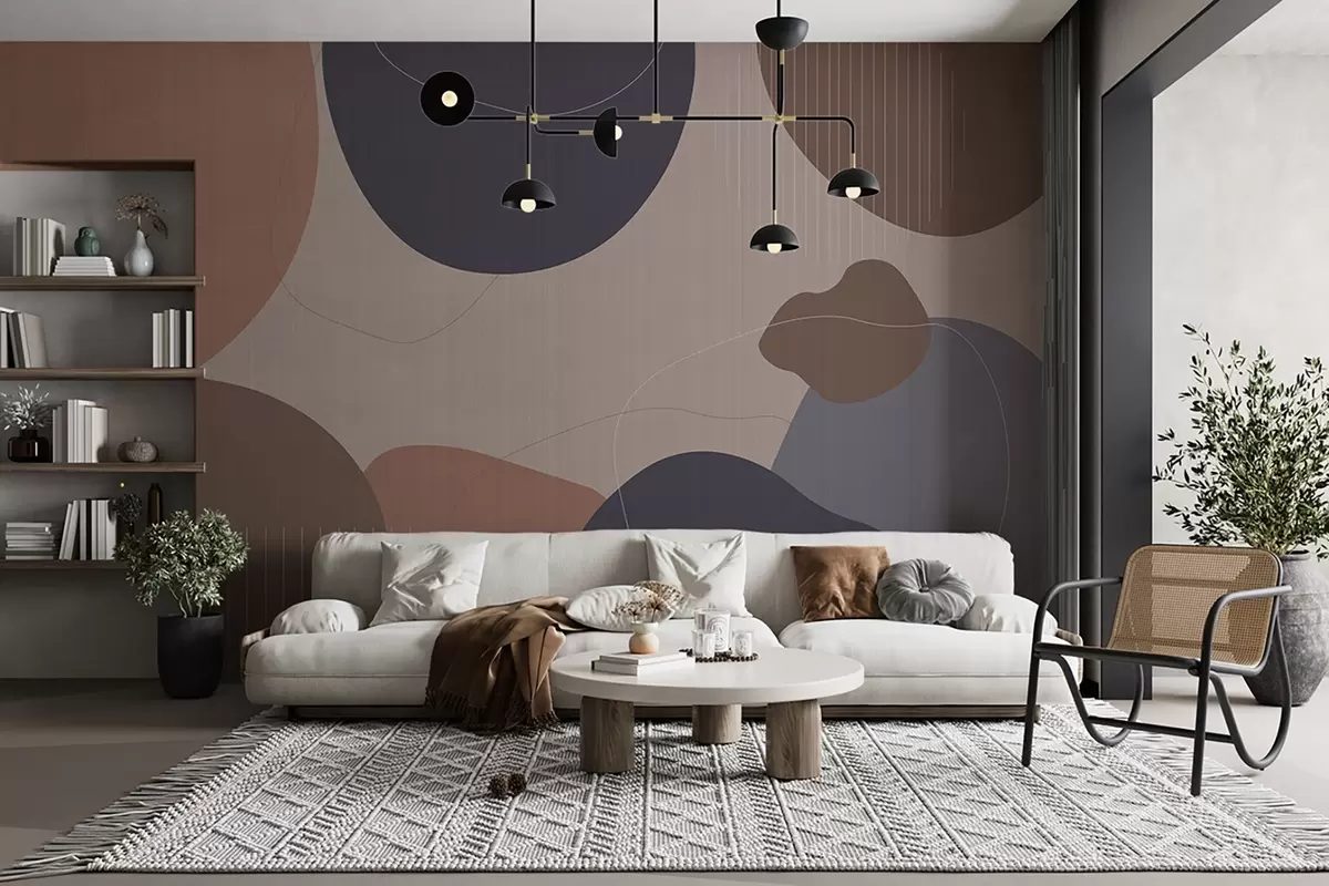 Papier peint Cercles abstraits w04759