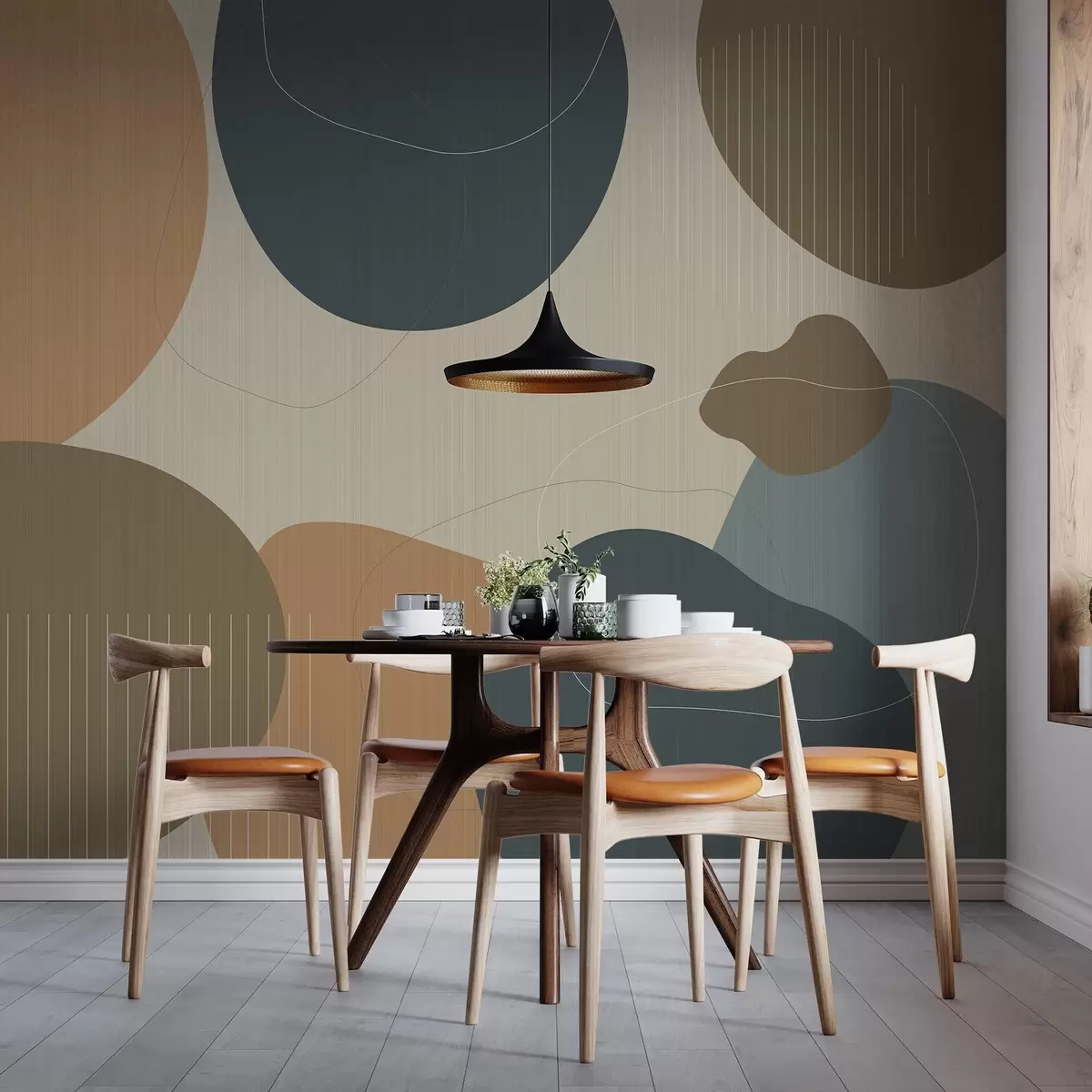 Papier peint Cercles abstraits w04759v1