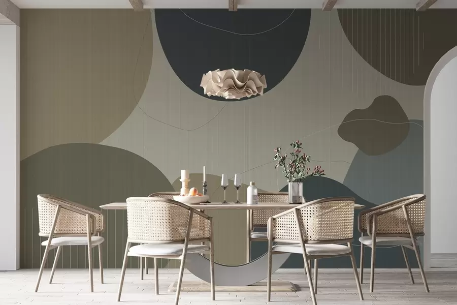 Papier peint Cercles abstraits w04759v2