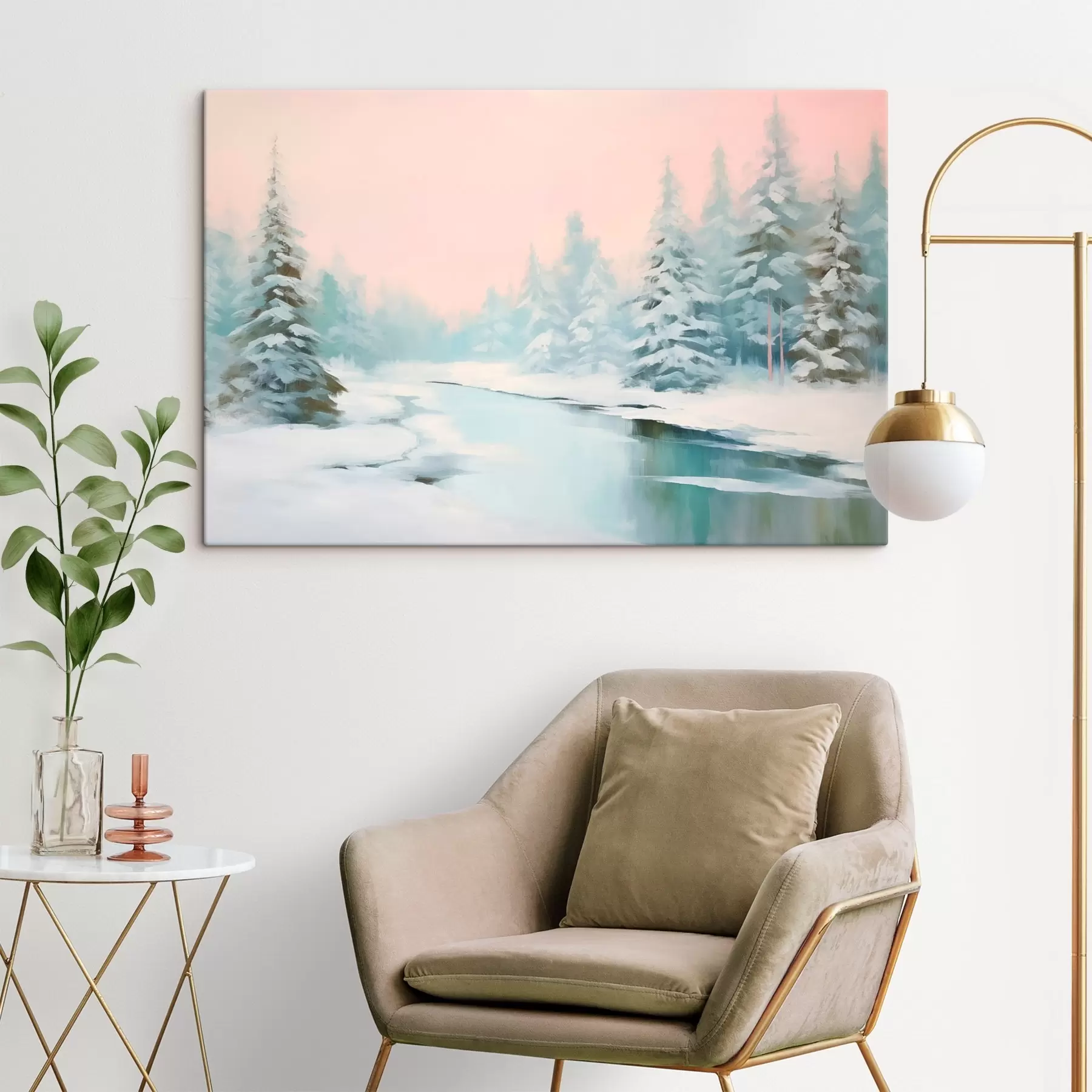 Tableau Paysage hivernal s46408