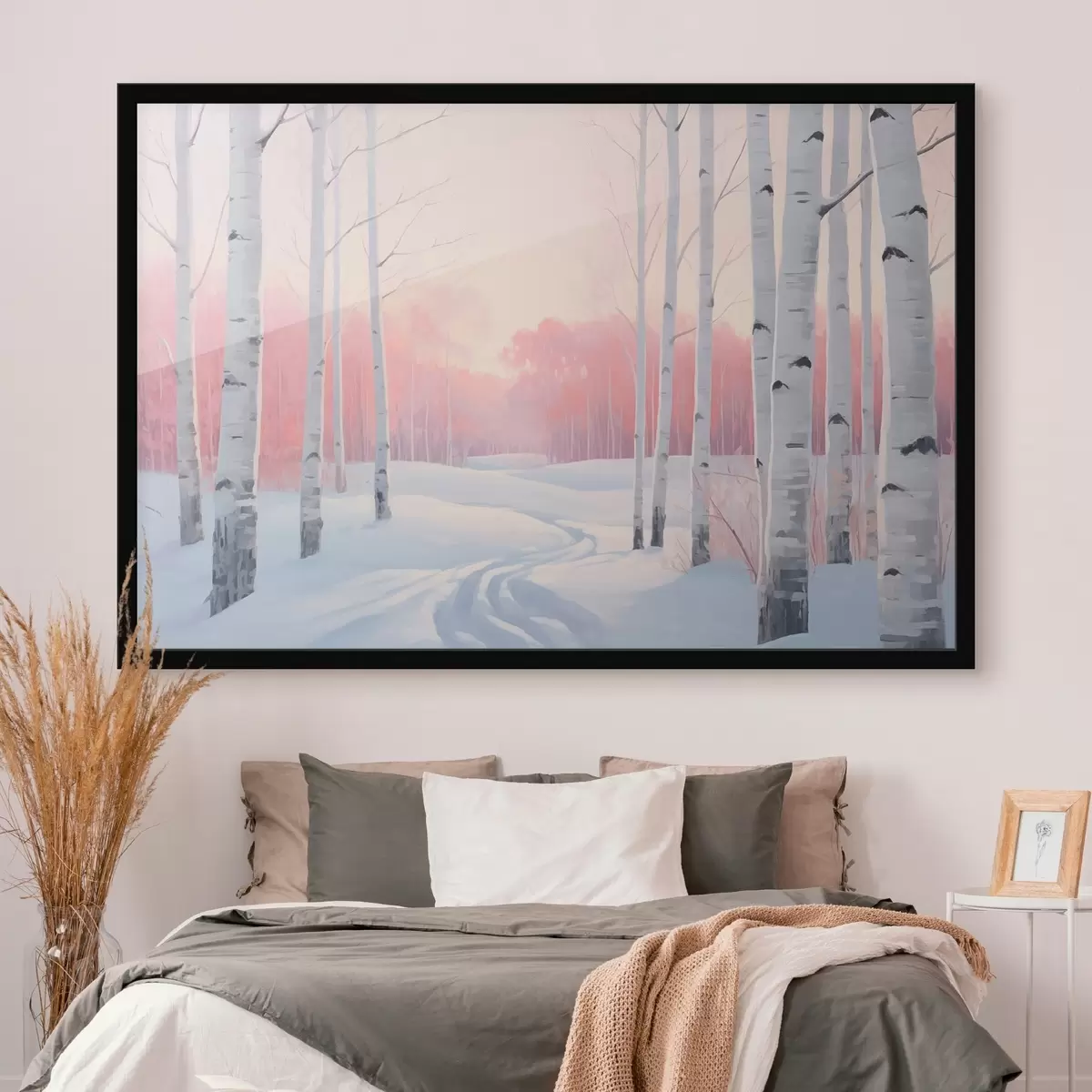 Poster Forêt de bouleaux f46405