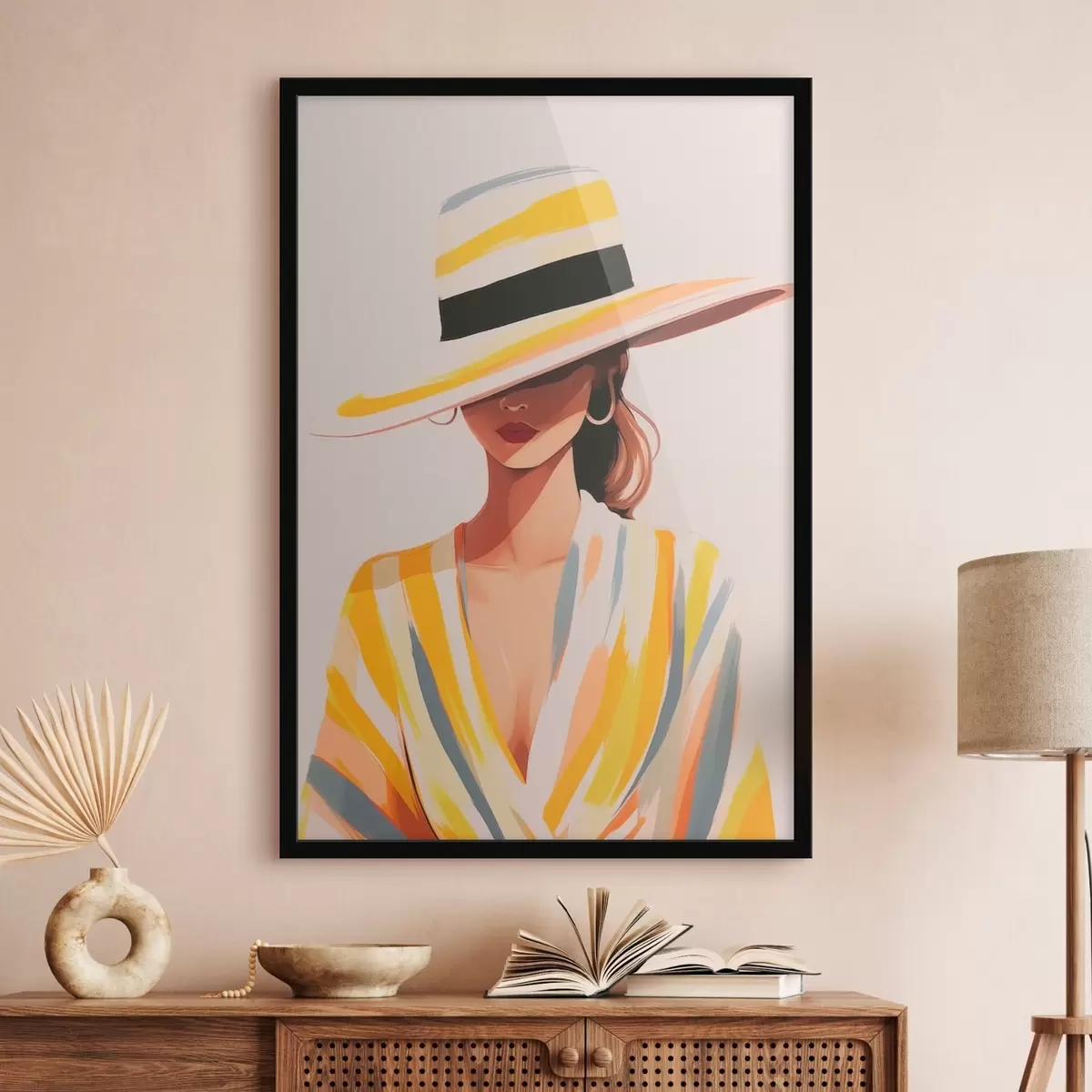Poster Fille au chapeau f46421