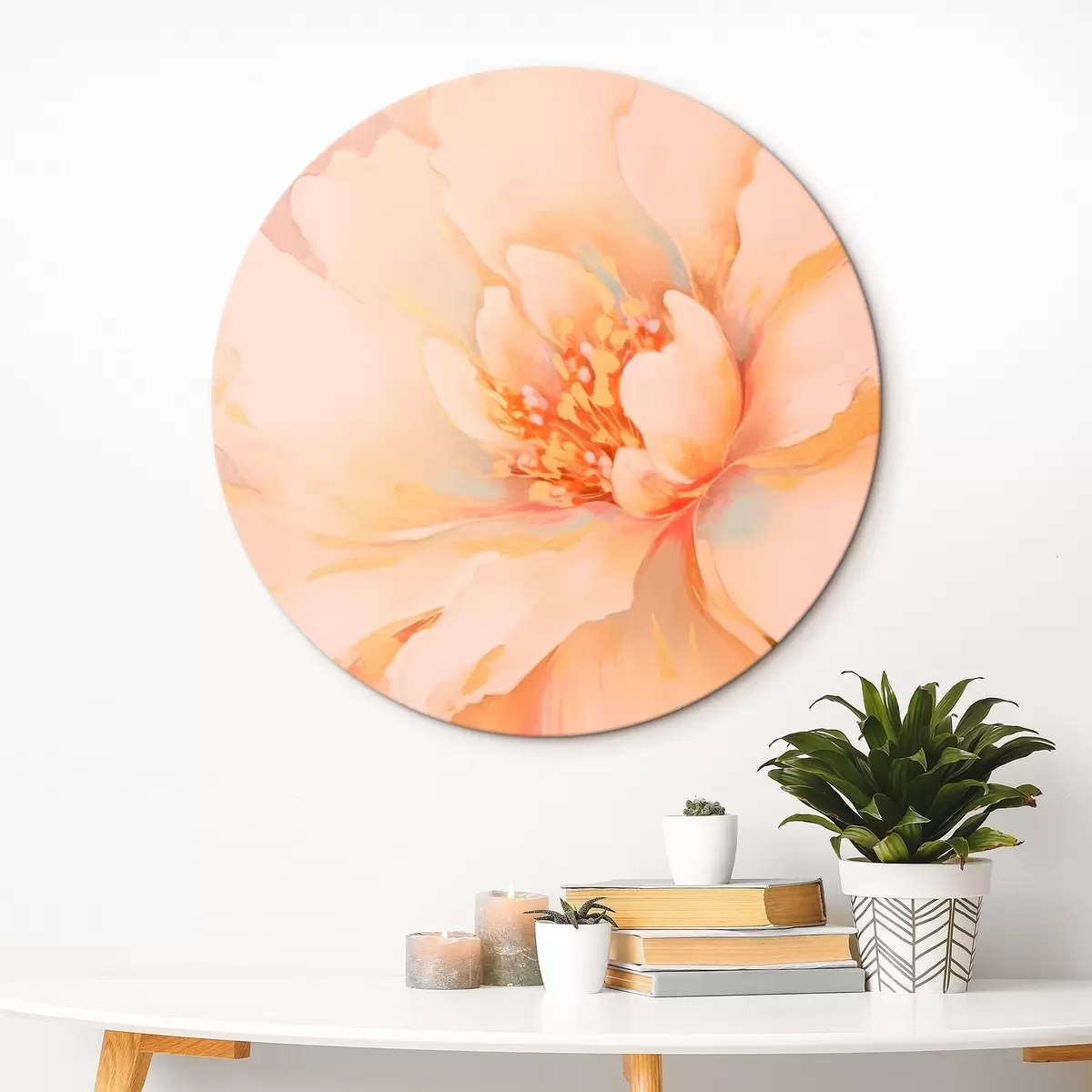 Tableaux rondes Fleur r46423