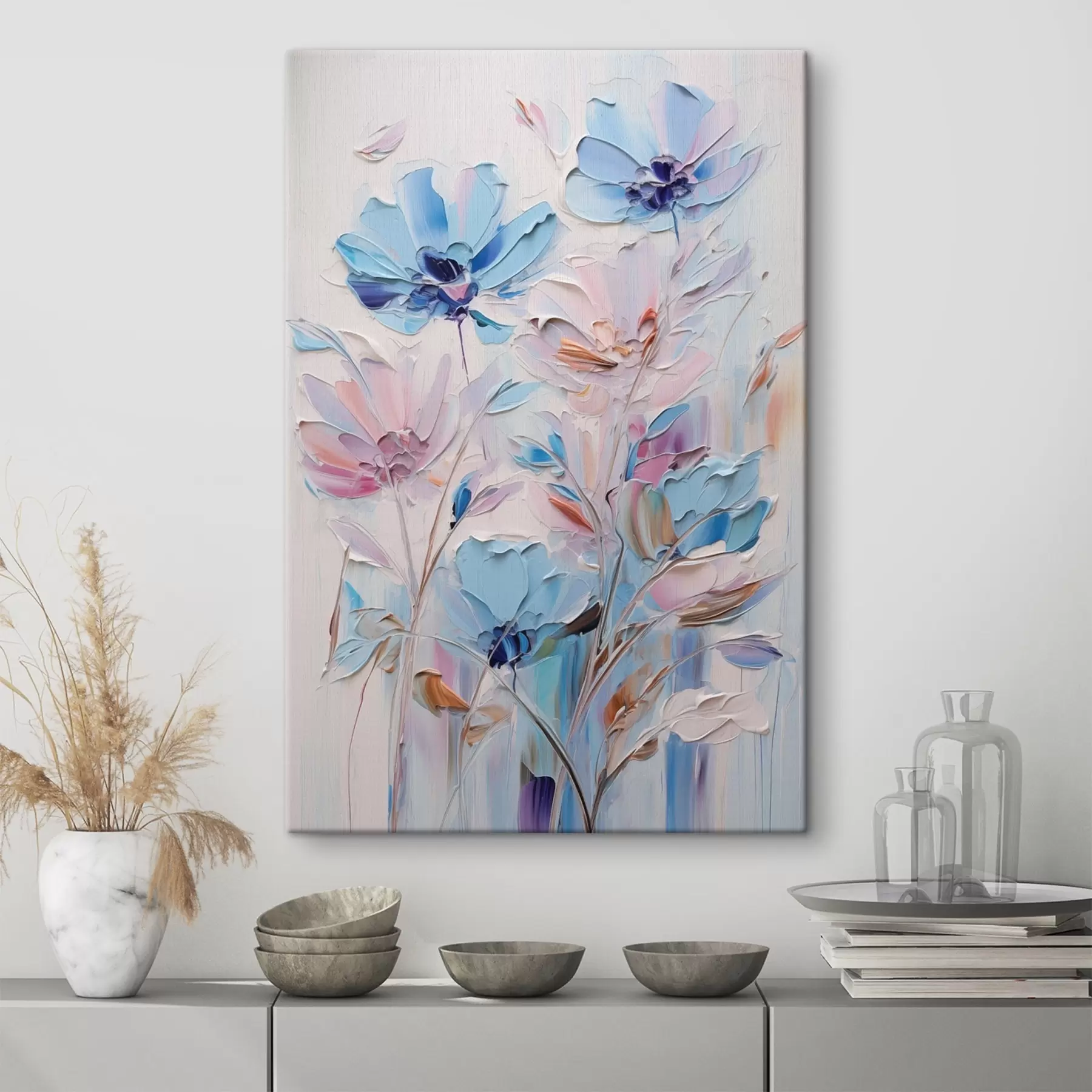 Tableau Fleurs peintes s46392