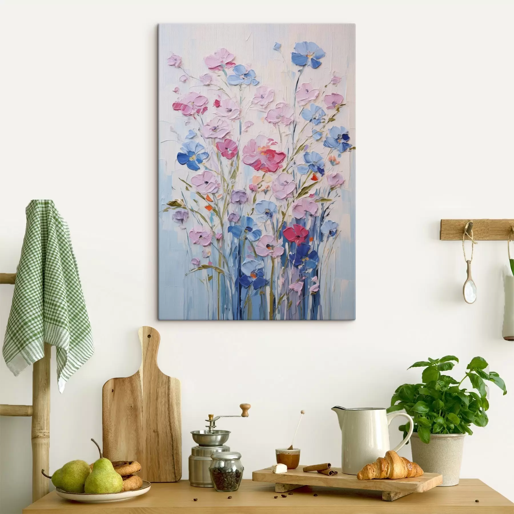 Tableau Fleurs peintes s46395