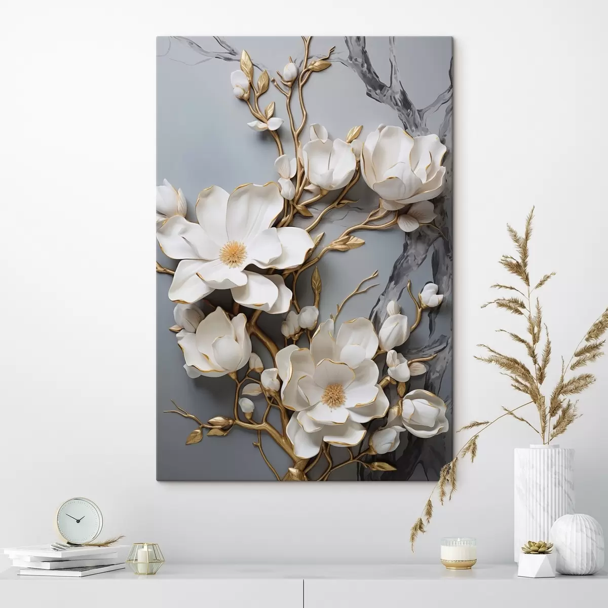 Tableau Fleurs abstraites s46401