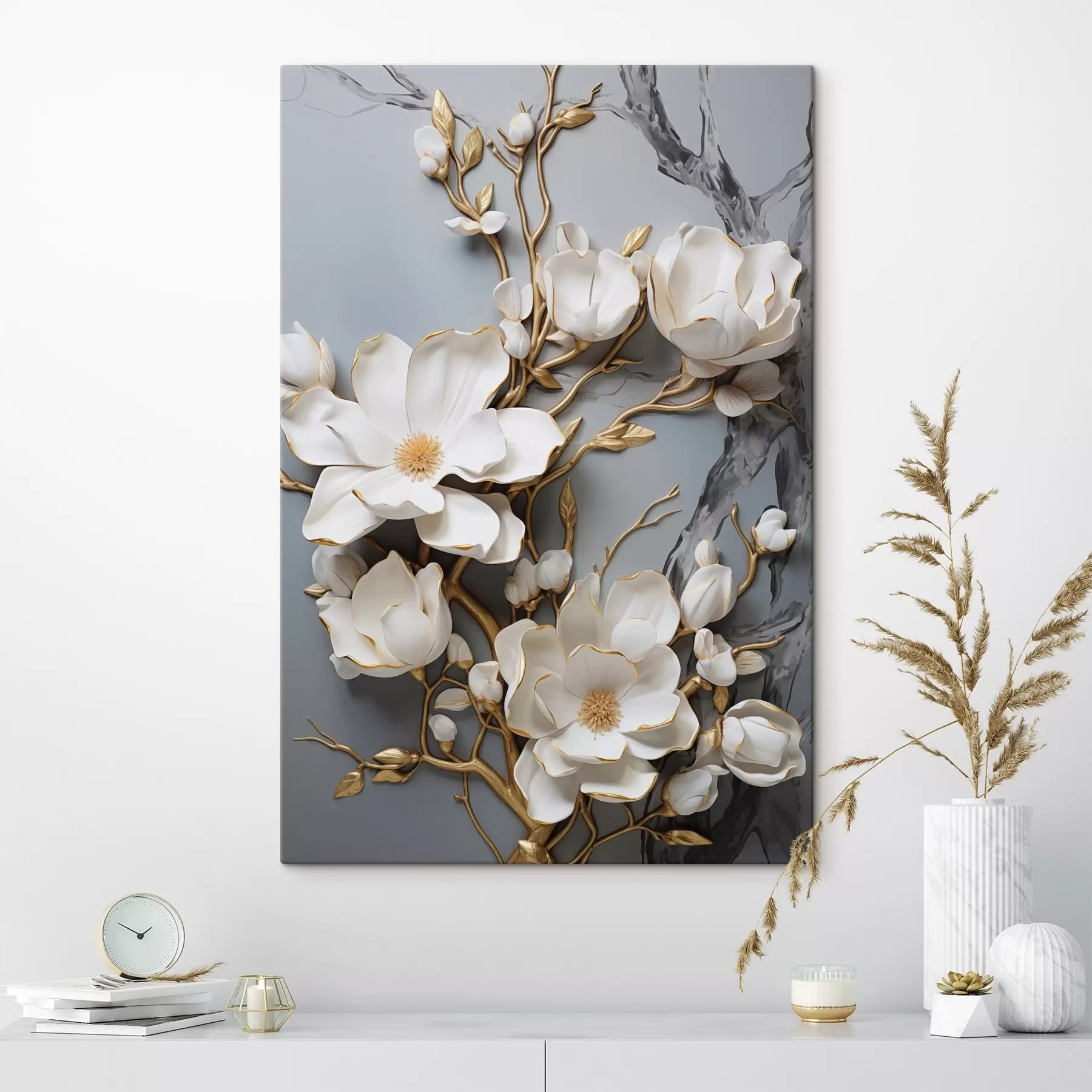 Tableau Fleurs abstraites s46401
