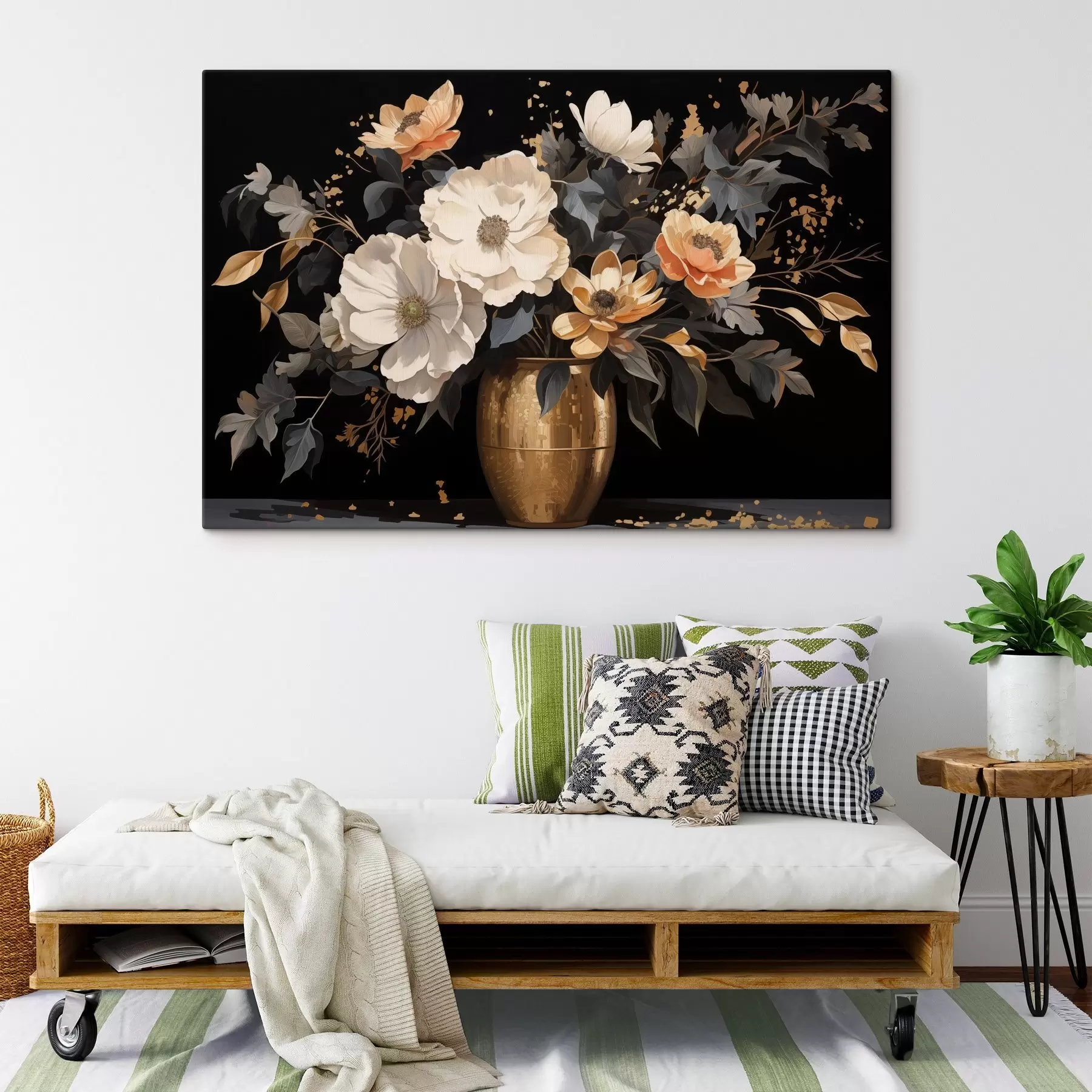 Tableau Bouquet dans un vase s46402