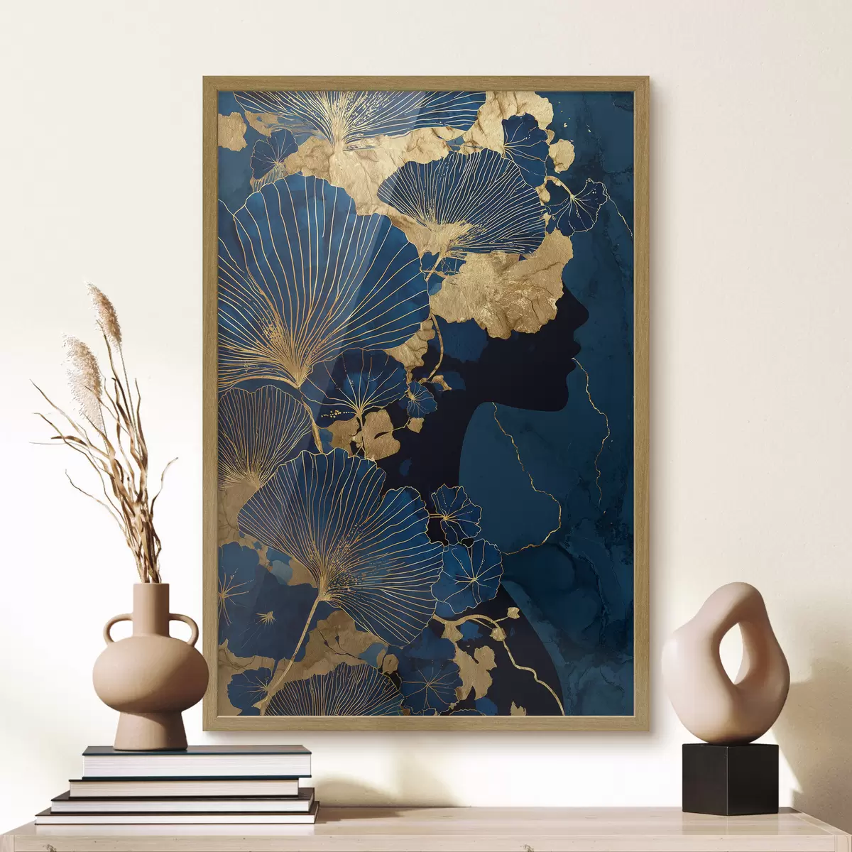 Poster Feuilles abstraites f46367