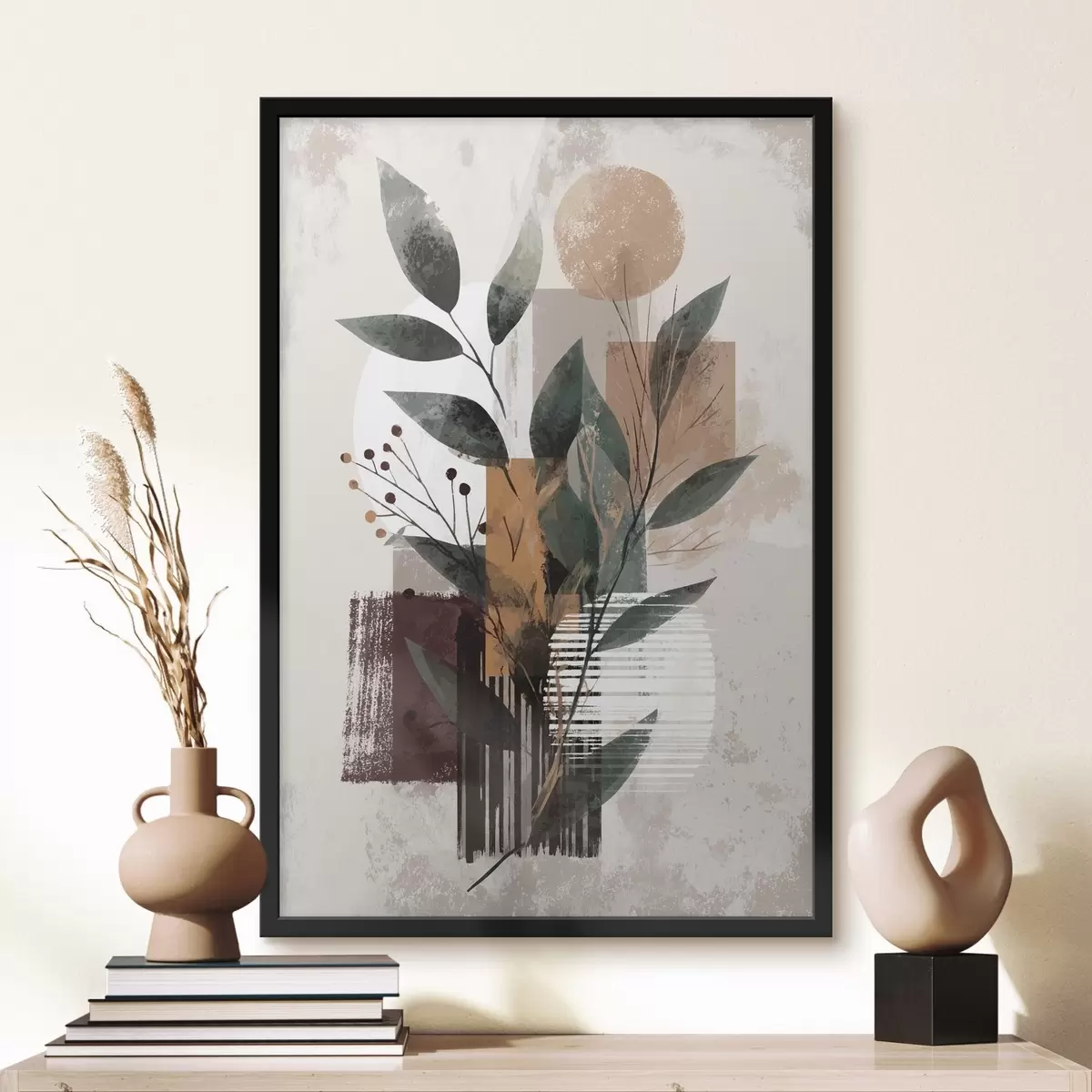 Poster Abstraction des feuilles f46393